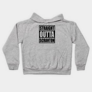 straight outta scranton Kids Hoodie